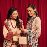 FF-MEHROON KUNDAN & PEARLS handmade earrings